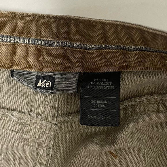 Rei Mens Size 32 Beige Straight Leg Jeans Outdoor Hiking Workwear Rugged Travel - Picture 5 of 6